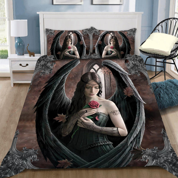 Tattoo Girl Cotton Bed Sheets Spread Comforter Duvet Cover Bedding Sets