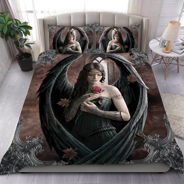 Tattoo Girl Cotton Bed Sheets Spread Comforter Duvet Cover Bedding Sets
