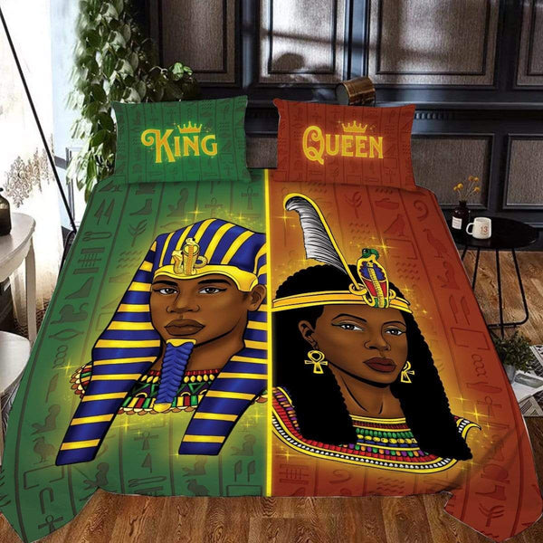 Black King & Queen Cotton Bed Sheets Spread Comforter Duvet Cover Bedding Sets