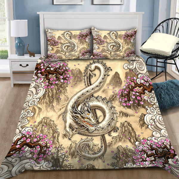 Dragon Music Cotton Bed Sheets Spread Comforter Duvet Cover Bedding Sets