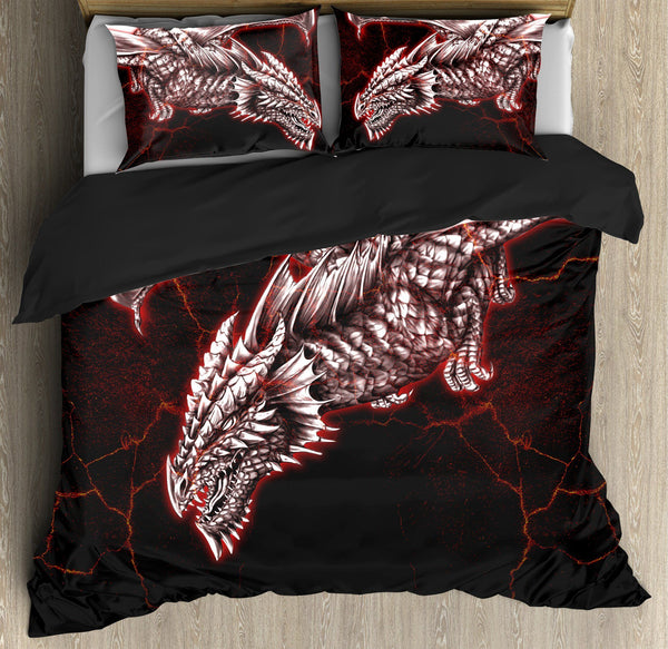 Dragon Cotton Bed Sheets Spread Comforter Duvet Cover Bedding Sets