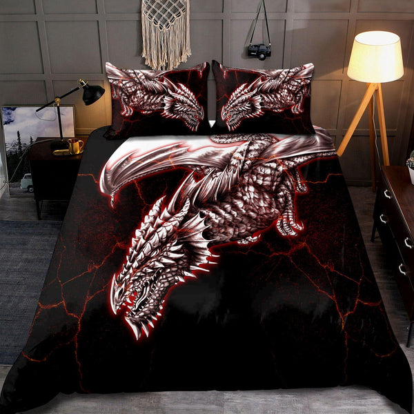 Dragon Cotton Bed Sheets Spread Comforter Duvet Cover Bedding Sets