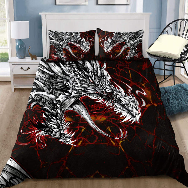 Dragon Lava Cotton Bed Sheets Spread Comforter Duvet Cover Bedding Sets