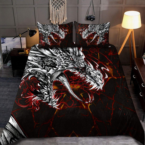 Dragon Lava Cotton Bed Sheets Spread Comforter Duvet Cover Bedding Sets