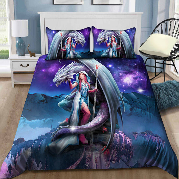 Dragon Cotton Bed Sheets Spread Comforter Duvet Cover Bedding Sets #84053