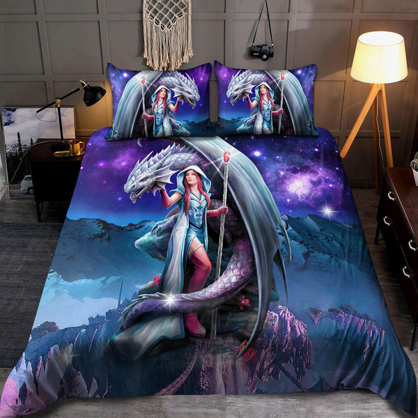 Dragon Cotton Bed Sheets Spread Comforter Duvet Cover Bedding Sets #84053