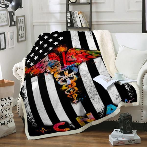 Cna Nurse Fleece Blanket Great Customized Gifts For Birthday Christmas Thanksgiving