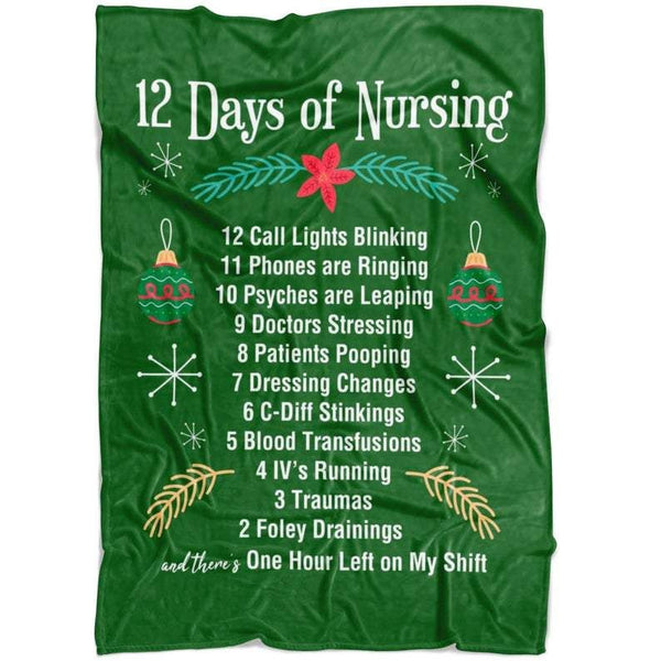 Nursing Fleece Blanket Great Customized Gifts For Birthday Christmas Thanksgiving