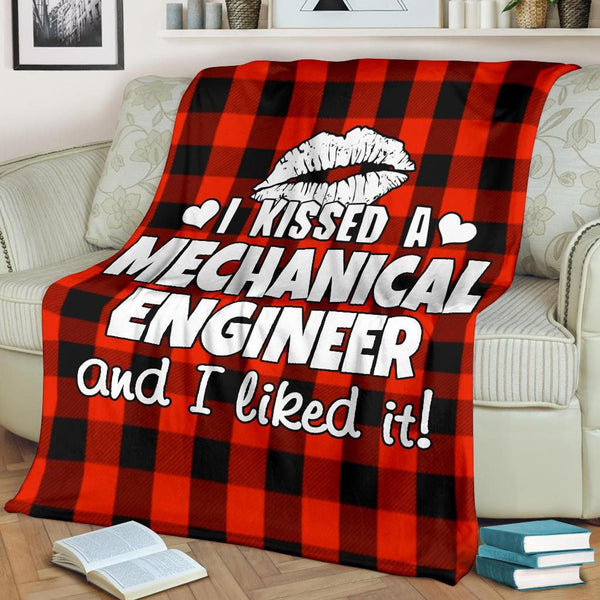 Mechanical Engineer Fleece Blanket Great Customized Gifts For Birthday Christmas Thanksgiving