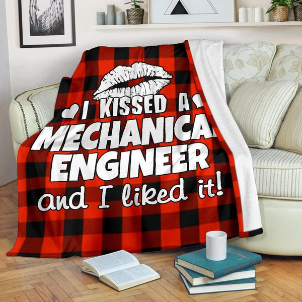 Mechanical Engineer Fleece Blanket Great Customized Gifts For Birthday Christmas Thanksgiving